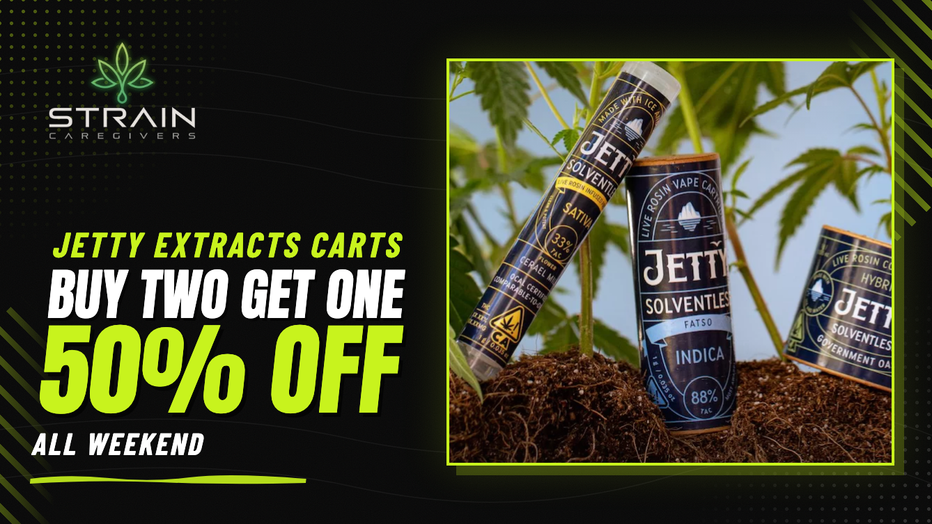 Jetty Extracts carts — Buy two get one 50% off, all weekend